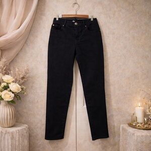 Lauren Jeans Co. Ralph Lauren Black Straight-Leg Jeans | Size 6
